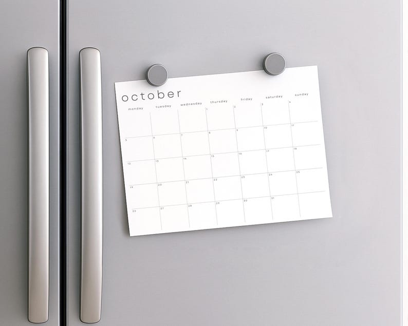 June 2026 printable monthly sheet laid flat on a light neutral background. Horizontal design shows seven weekday columns, clear black dates, and pale linework across A4 white paper.