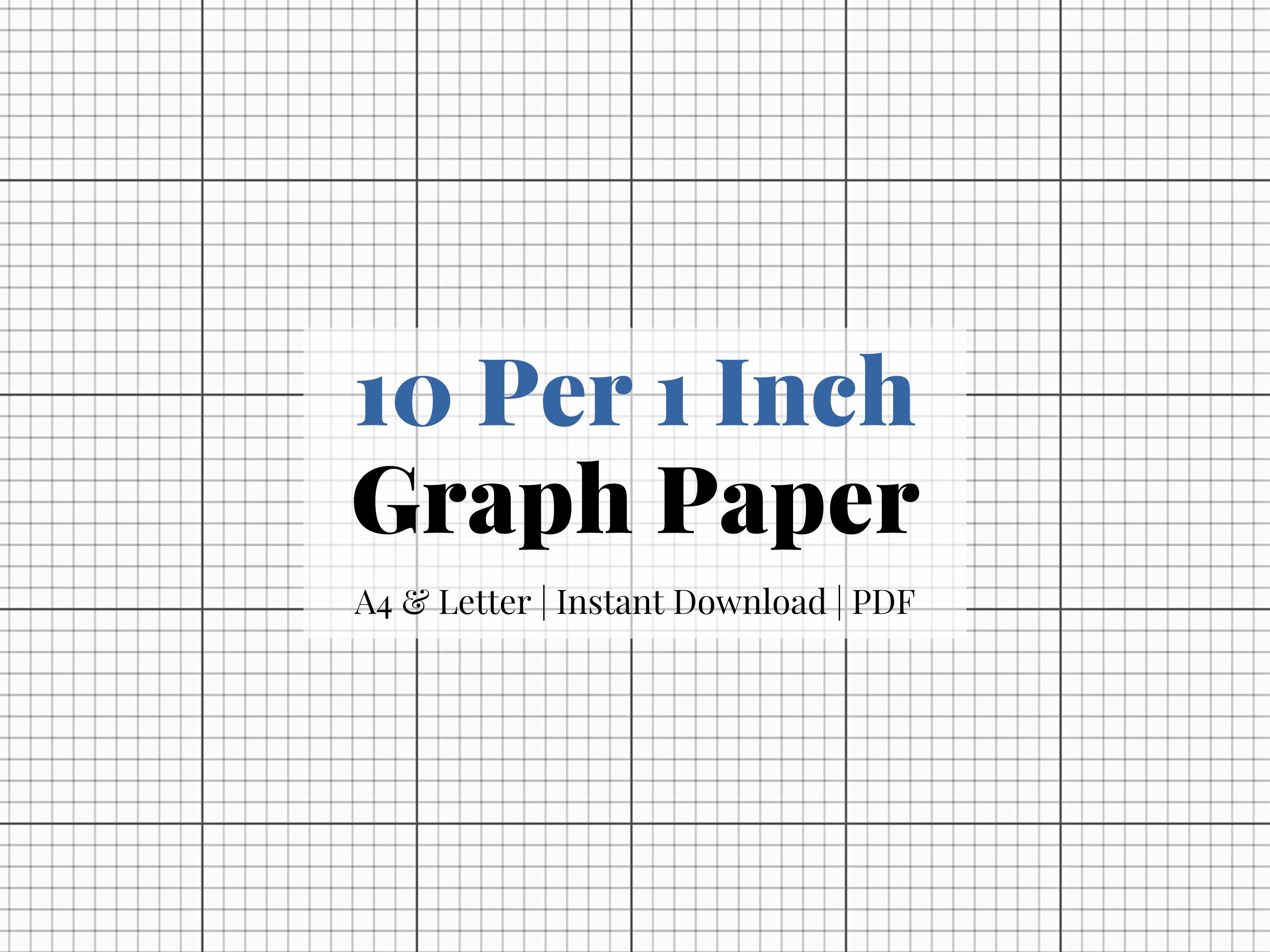 Custom Logo Printed 1/10 one Tenth Inch Scale Graph Paper Pad 8.5x11 50  Sheets per Pad 