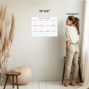 2026 Wall Calendar Poster Monday Start Minimalist Pastel Year at A ...