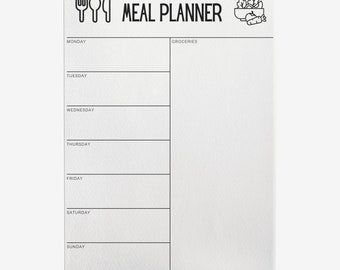 Weekly Updated Meal Planner and Shopping List, Weekly Meal Prep, Menu Planner with Shopping List, A4 & Letter, Instant Download PDF