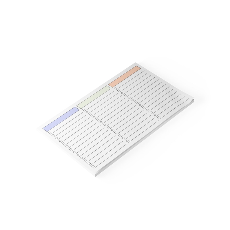 3 Column to Do List Pad | Minimal Task Planner Notepad 10x6in - Etsy ...