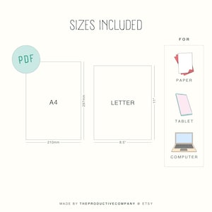 10 Squares Per Inch Graph Paper: A4 & US Letter 8.5x11in (Printable Digital Download) image 18