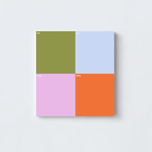 Color Block Daily Planner Pad, To-Do List Notepad