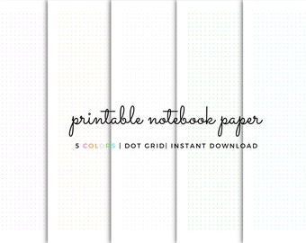 Printable Notes Sheet Notebook Templates Printable Paper - Etsy