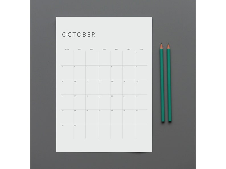 2023 Calendar Printable Monthly Planner 2023 A4 Letter Etsy Ireland