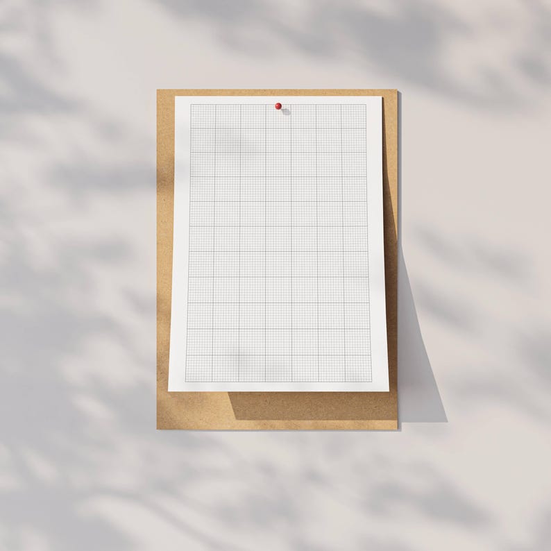Screenshot of a digital 10x10 graph-paper PDF opened on a computer screen, showing small square grid structure suitable for precise digital writing or drawing.