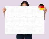 Großer Wandkalender 2026 Deutsch, A1 - A2 - A3, Kalender in Deutscher Sprache