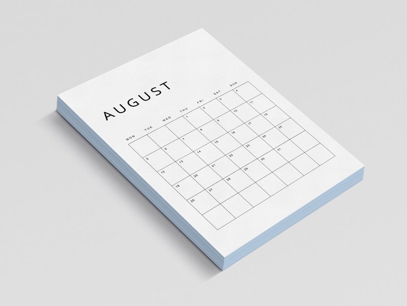 2024 Calendar Printable Monthly Planner 2024, Letter, 11x17, A4, A3 ...