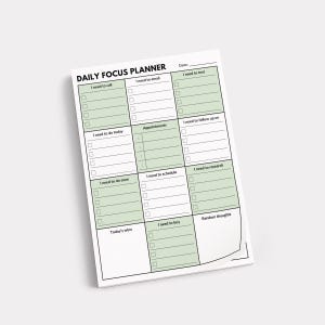 Daily Focus-planner, ADHD-vriendelijke taakopberger, klein Post-it® Kladblok