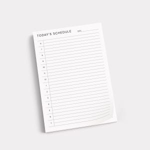 Today's Schedule Notepad, Small Daily Planner Pad Time Blocking