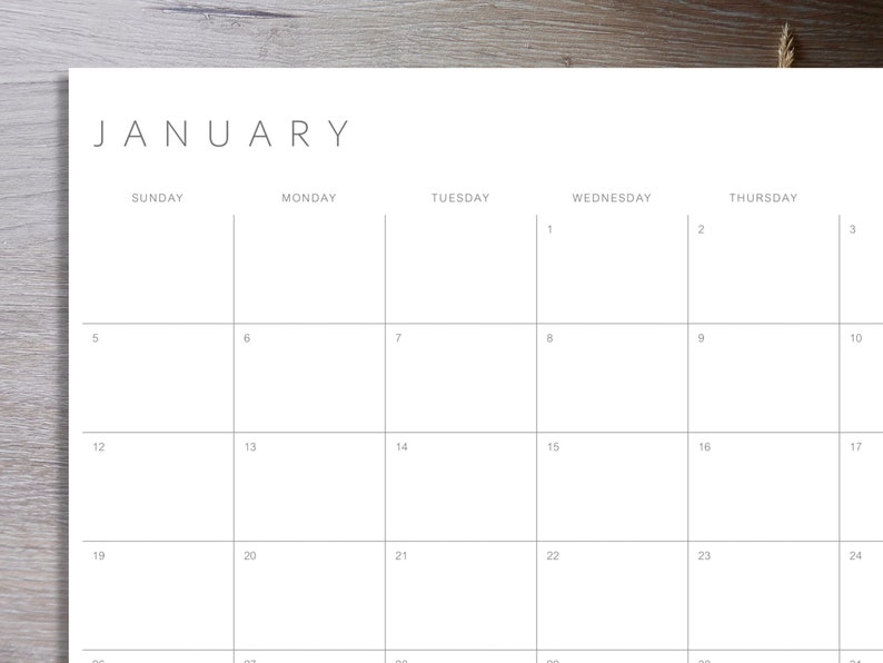 2023 2024 2025 Calendar Printable Minimalist Calendar Etsy