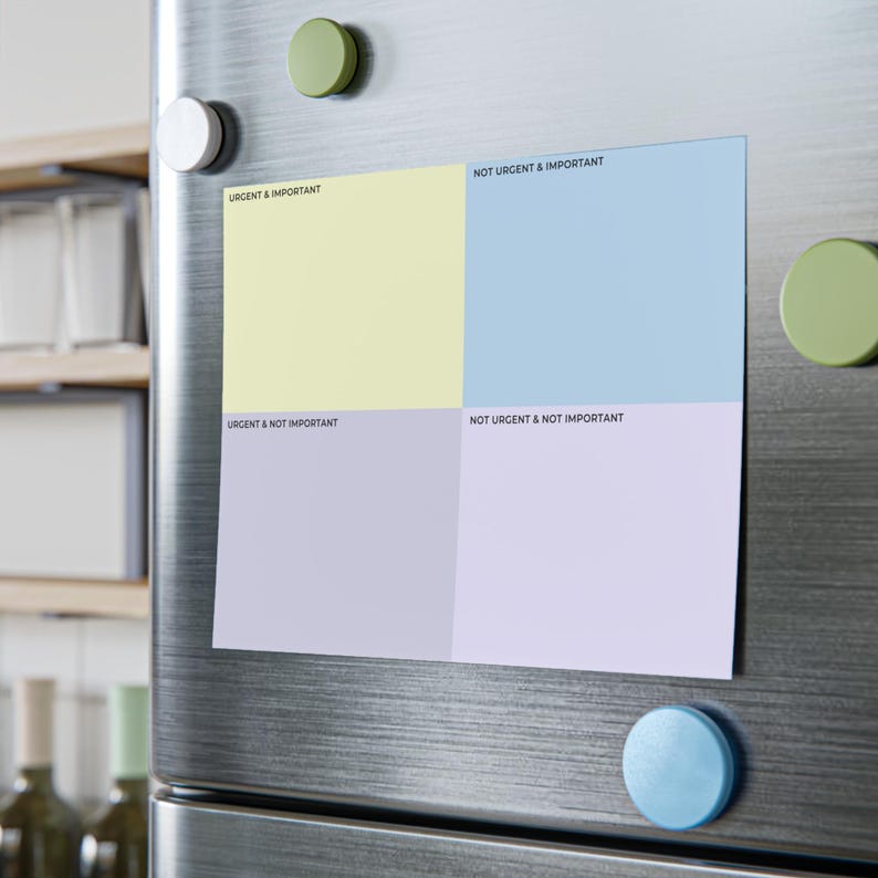 Eisenhower Matrix Notepad Task Prioritization Sticky Note Pad 8