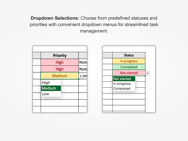 Editable To-do List Excel: Digital Task Tracker (digital Download) - Etsy
