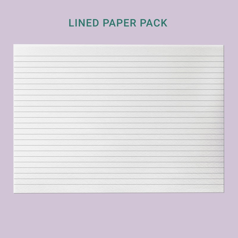 Lined Paper Etsy
