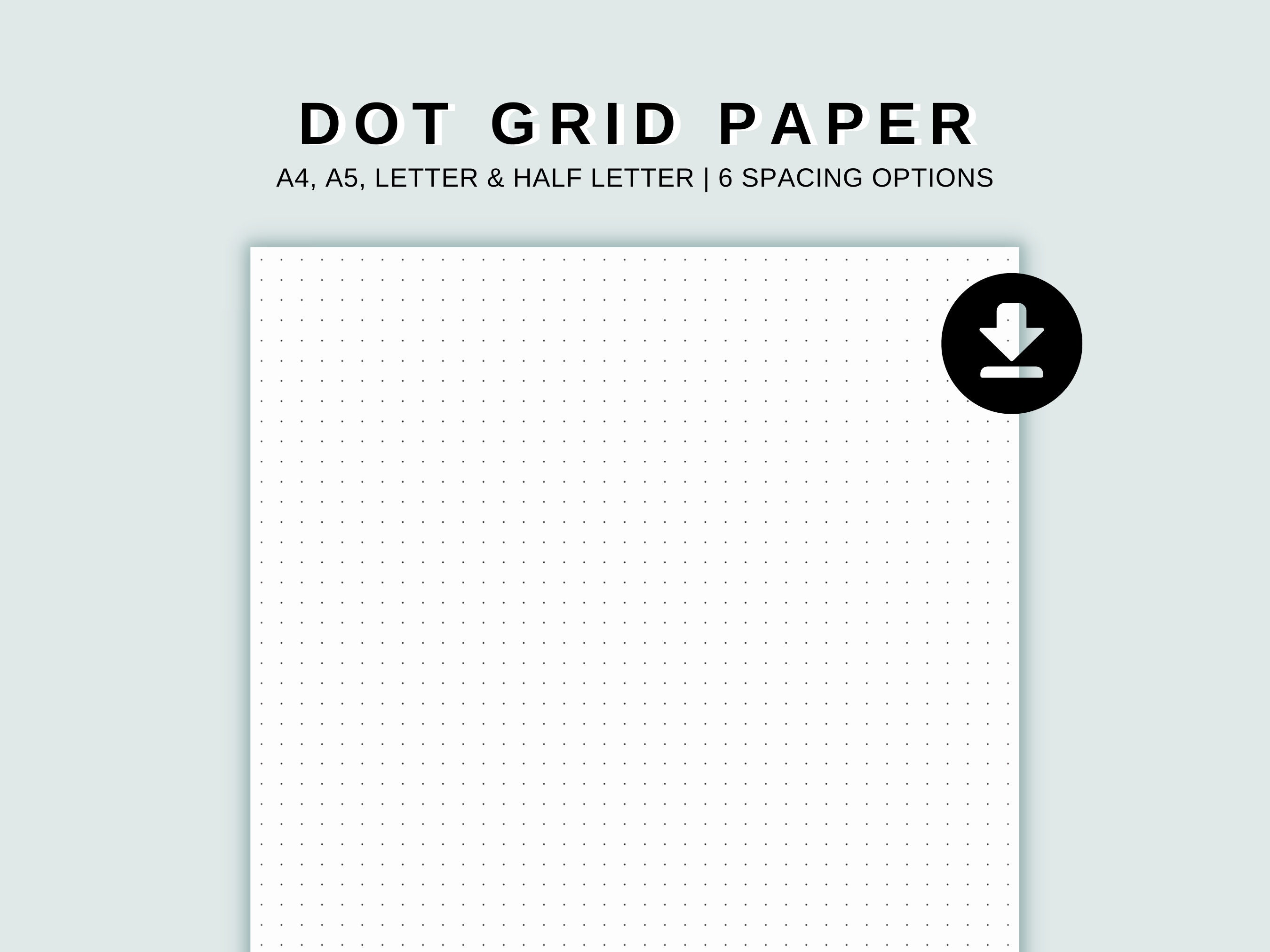 Make Your Own Dot Grid Paper Printable