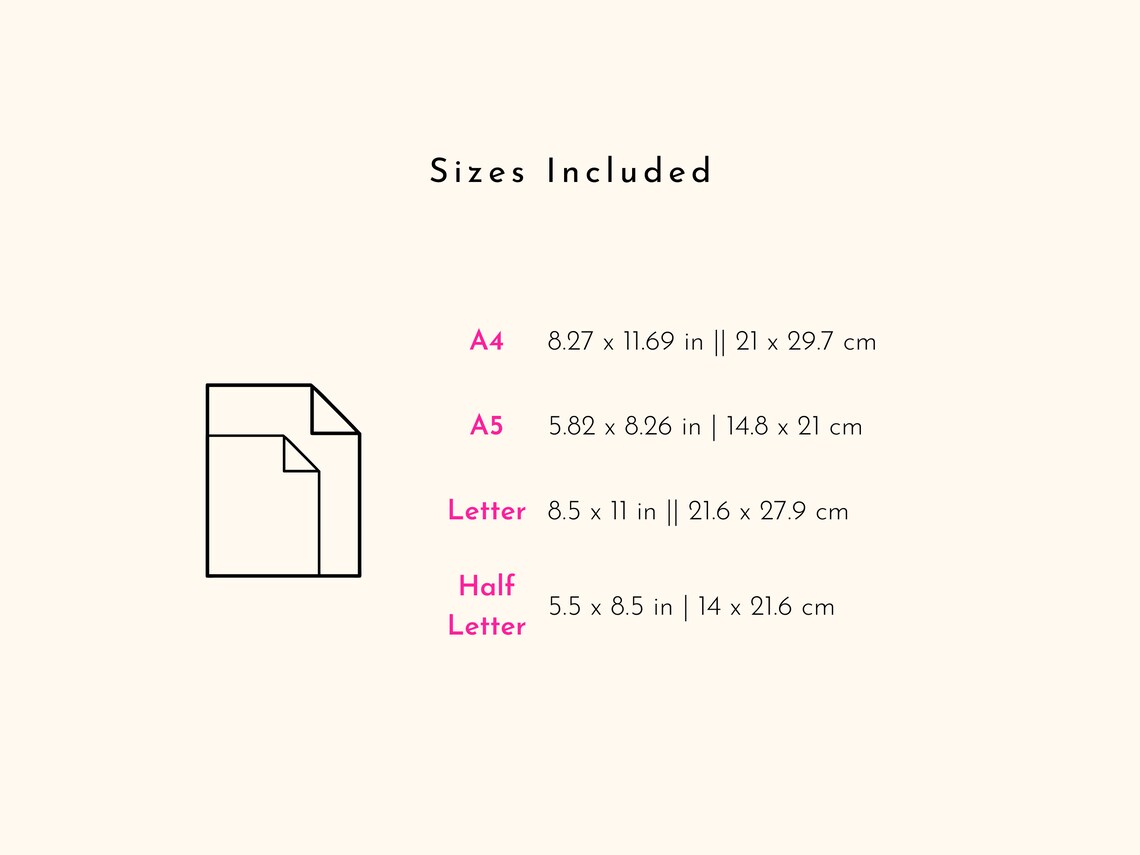 Printable Graph Paper Bundle: A4 A5 Letter Sizes (digital Download) - Etsy