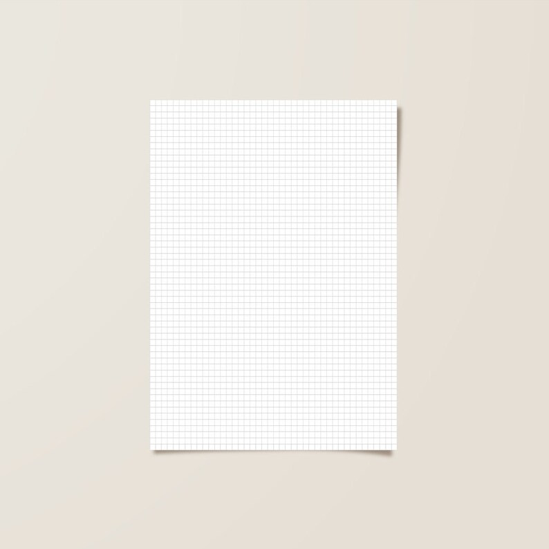 Printable Graph Paper Basic Notebook Paper 5mm Grid - Etsy Canada