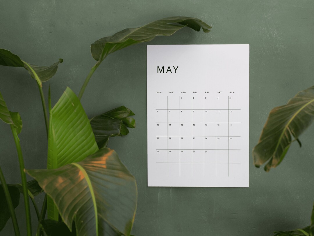 Large Wall Calendar Printable Calendar 2024 Monthly Planner 2024 11x17 ...