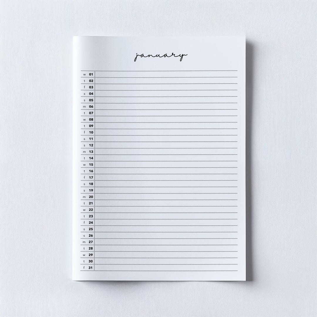 2025 Calendar Printable Monthly Planner 2025 | Us-letter, A4, A3 ...