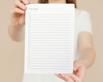 Simple To-Do List Printable: A4, A5, Letter, Half Letter (Digital Download)