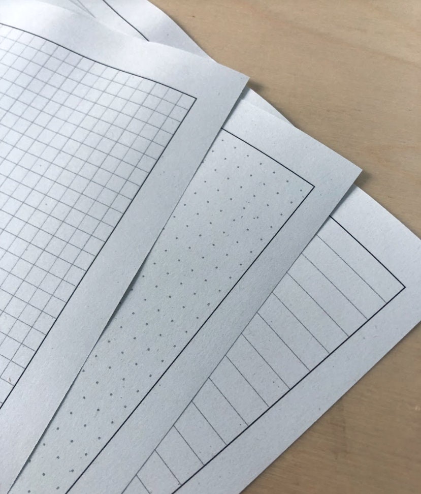 Printable Lined, Dot, Graph Grid Paper: A4 & Letter (PDF Downloadable ...