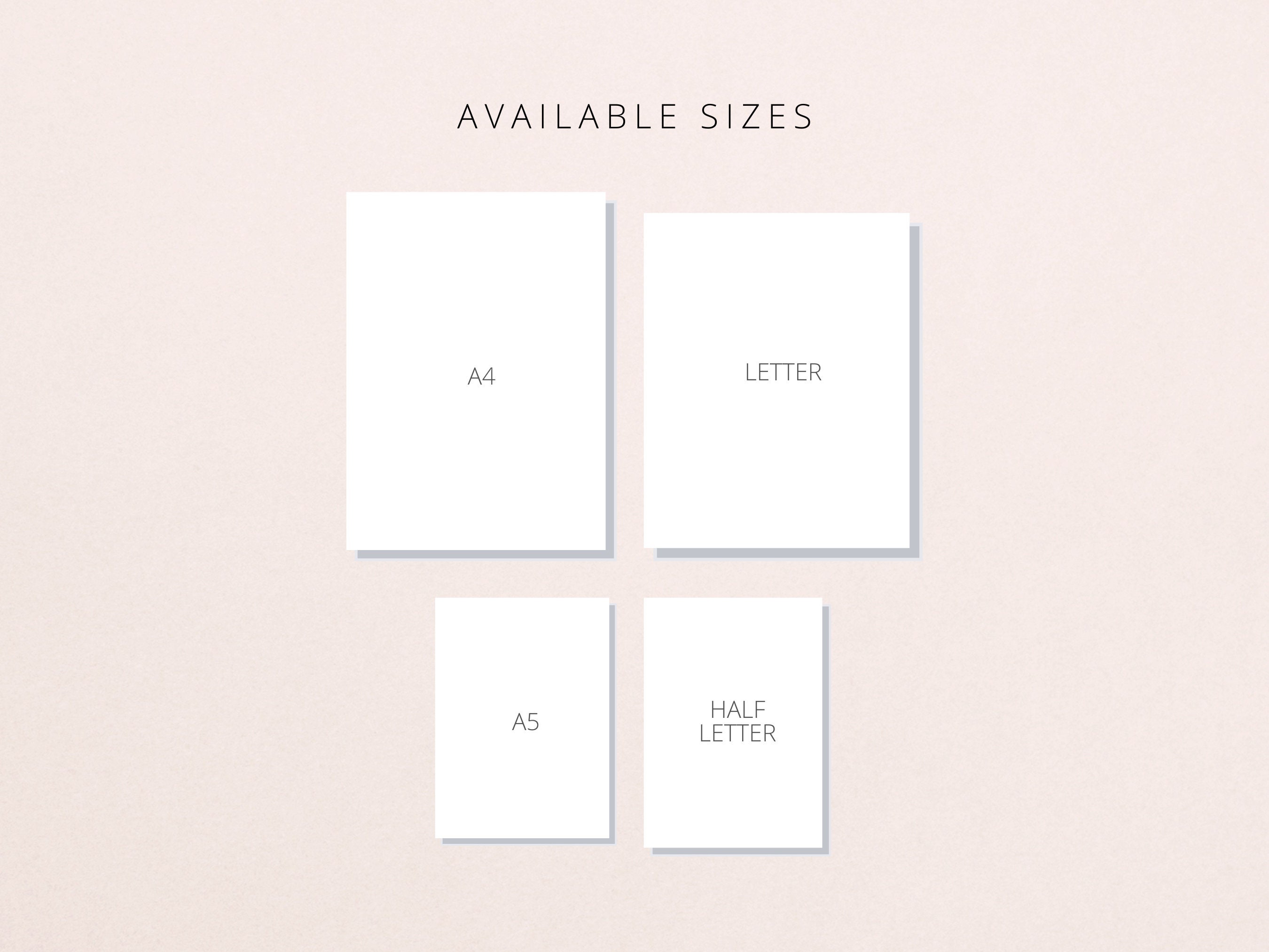 Printable Graph Paper Templates: A4 A5 Letter Sizes (PDF Download) - Etsy
