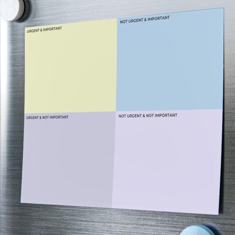 Eisenhower Matrix Notepad Task Prioritization Sticky Note Pad 8