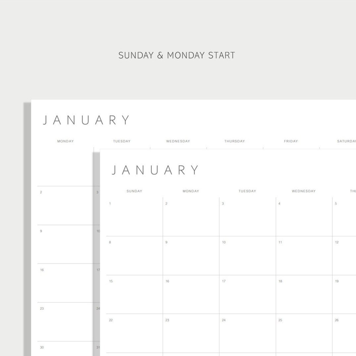 2023 Calendar Printable A3 Wall Calendar Printable 2023 Etsy New Zealand