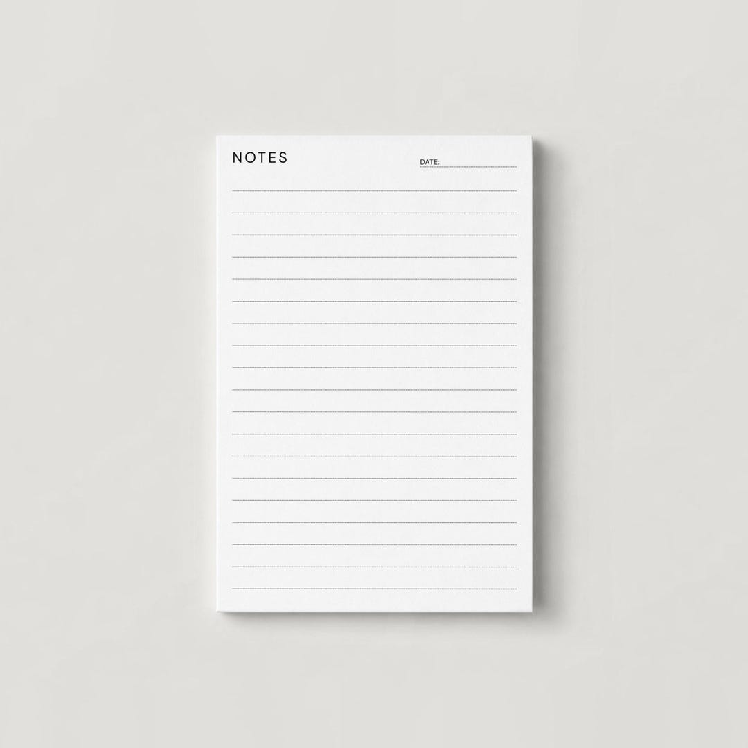 Notes Notepad 4x6