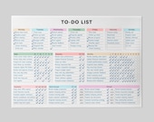 Daily Weekly Monthly To Do List Printable Task Tracker (PDF Download)