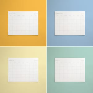Complete 2026 monthly calendar set displayed with all months in a consistent minimalist horizontal layout for easy planning