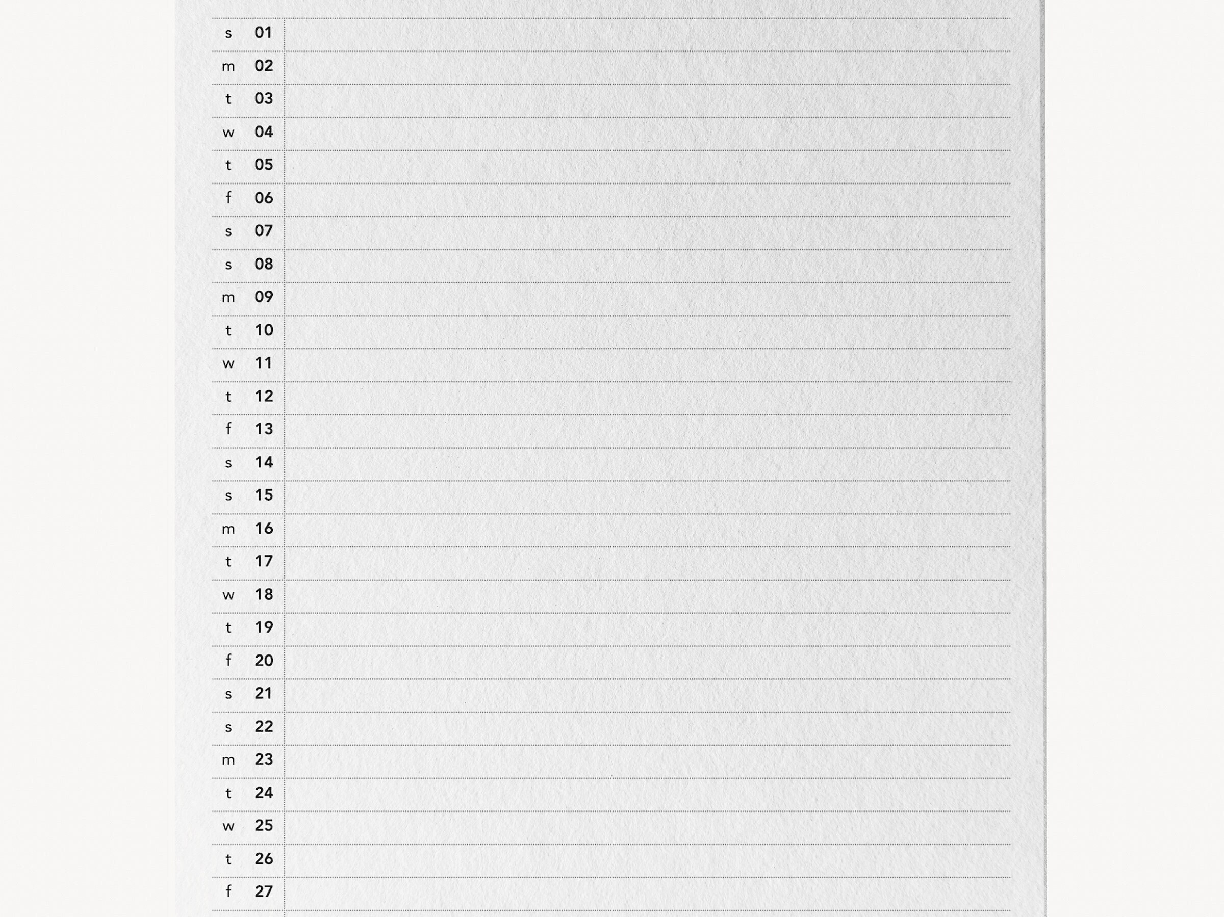 Minimalist 2024 Calendar PDF Printable Monthly Planner 2024 Download
