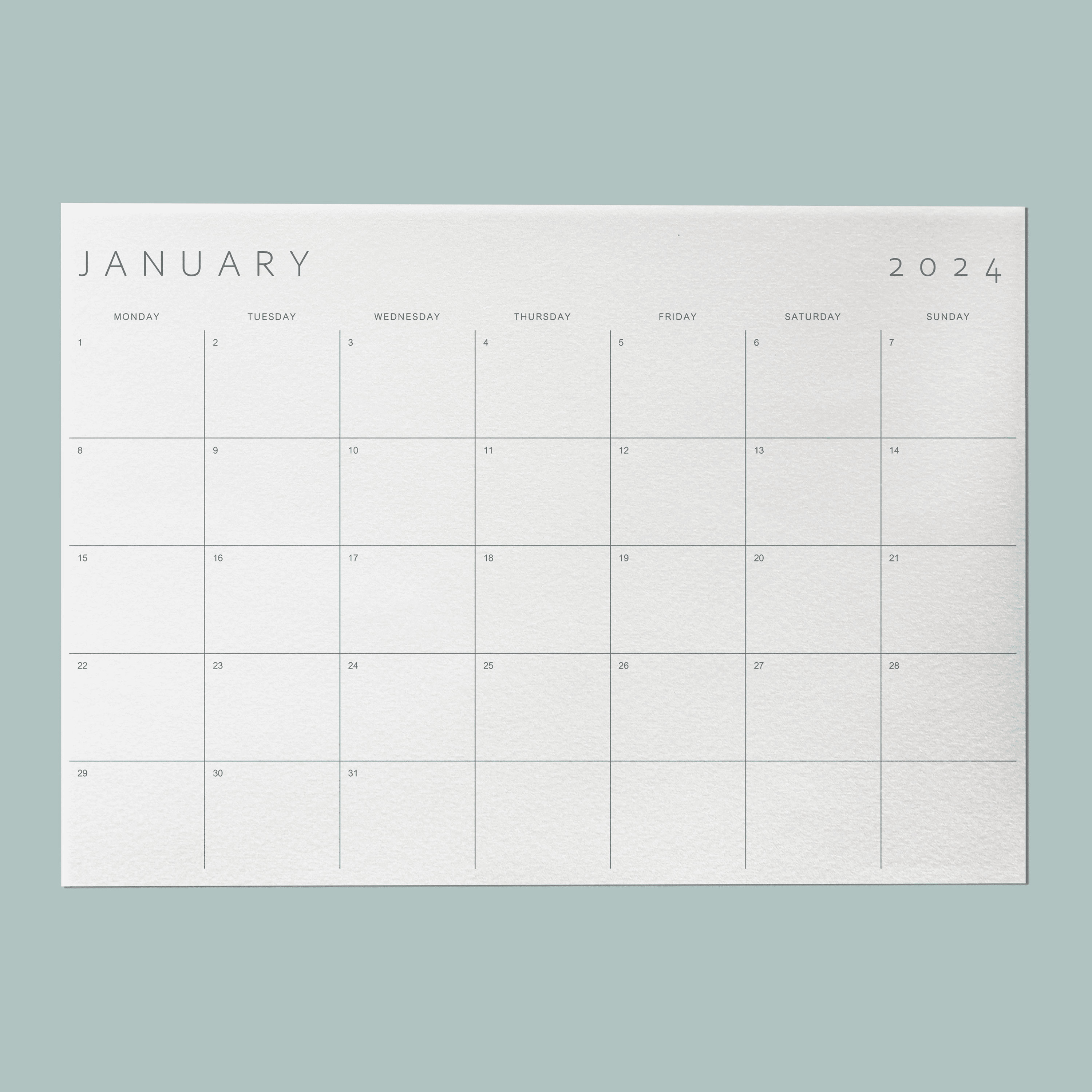 Printable Calendar - Etsy