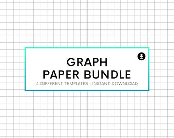 Printable Graph Paper: A4 A5 Letter Sizes, Grid Note Taking (Digital Download)