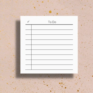 Afdrukbare plannerkaarten, memokaarten om te doen, minimalistische plannerkaarten, afdrukbare takenlijst, 3 x 3 inch, afdrukbare plaknotities