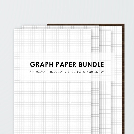 printable graph paper digital notebook paper square grid etsy