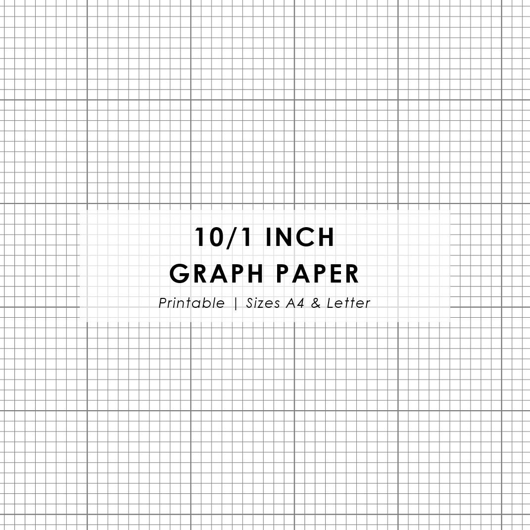 10 squares per inch graph paper printable 10 x 1 graph paper etsy sweden