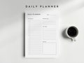 Minimalist Daily Planner Template: Printable Schedule, To-Do List (A4, A5, Letter) product logo