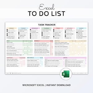 Modello di monitoraggio delle attività di Excel: giornaliero, settimanale, mensile (download digitale)
