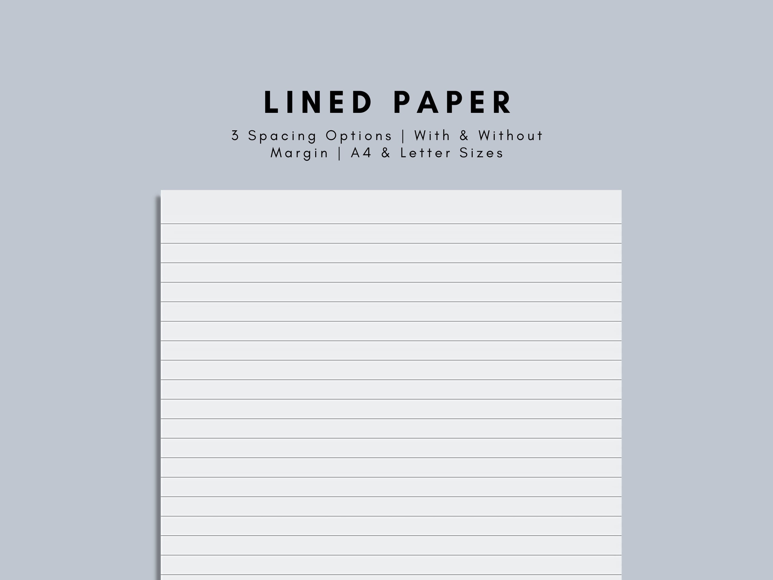 Printables - Notebook Paper: Narrow