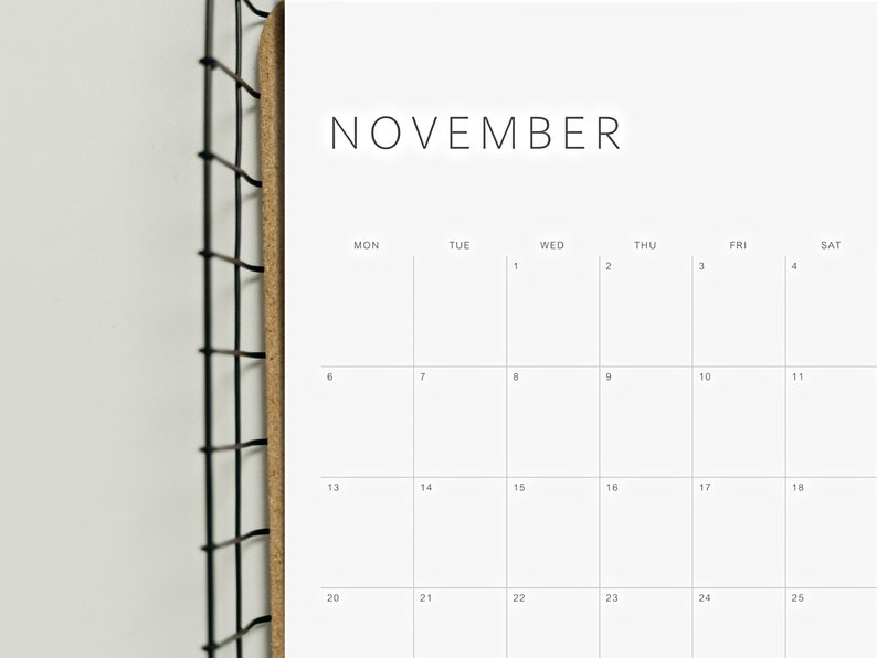 2023 Calendar Printable Monthly Planner 2023 A4 Letter Etsy Ireland