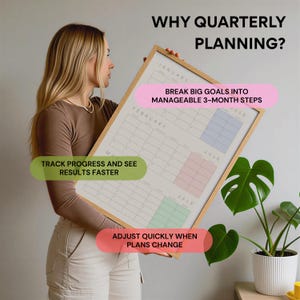 Quarterly Calendar 2026 PDF, Printable 3-Month Planner, Monday & Sunday Start (Digital Download) image 6