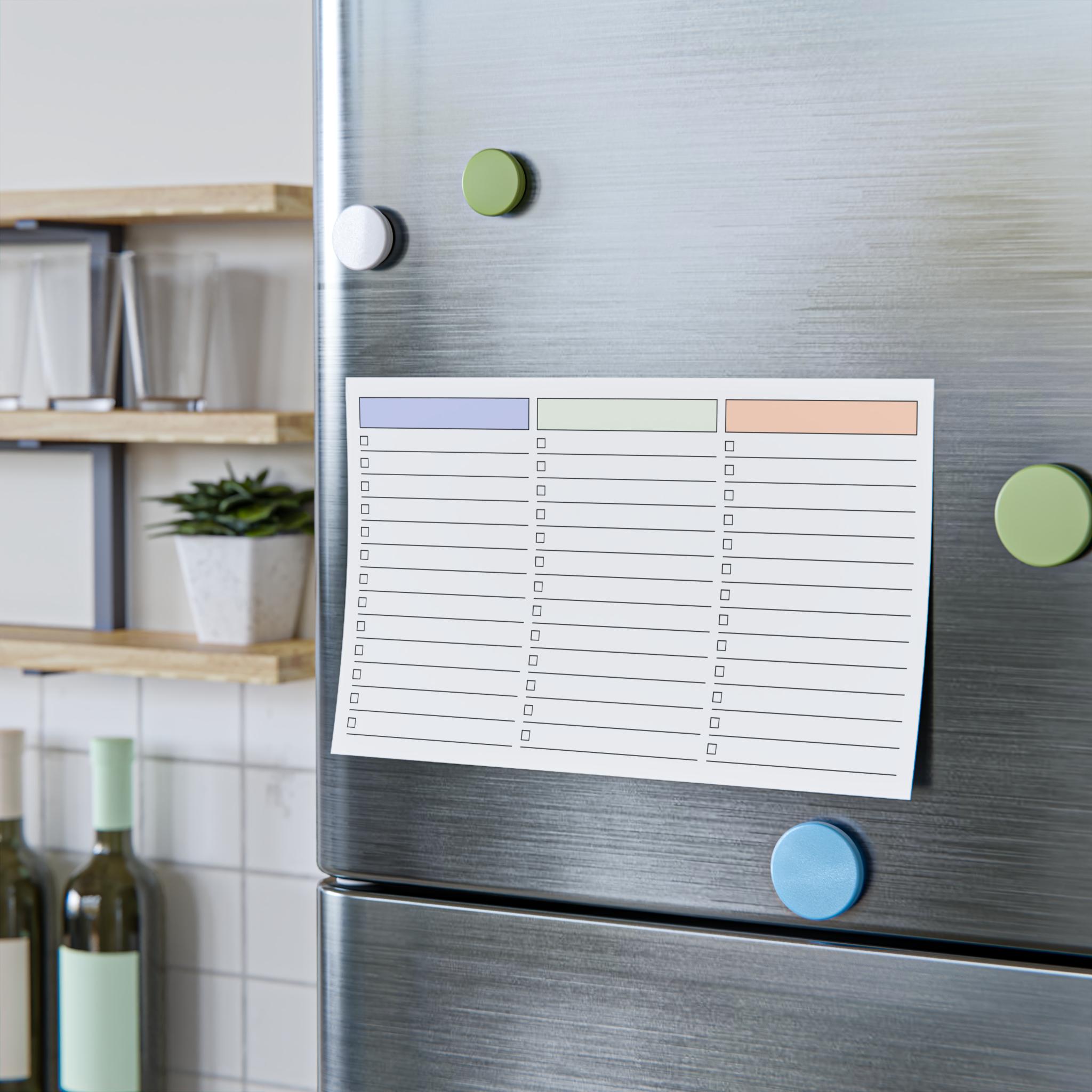 3 Column to Do List Pad | Minimal Task Planner Notepad 10x6in - Etsy ...