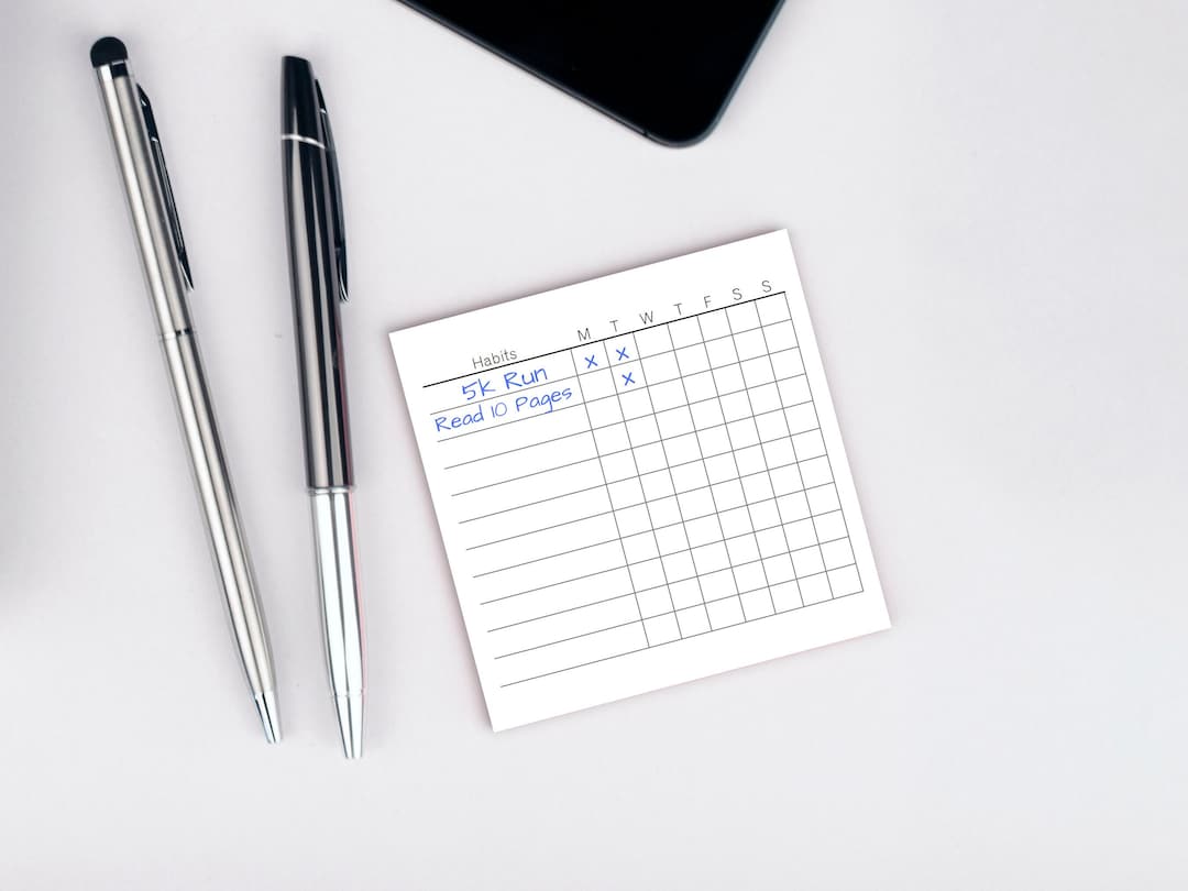 Tracker Cards.pdf Minimalist Habit Tracker Cards: Printable Memo Notes (3x3 Inches) (PDF ...