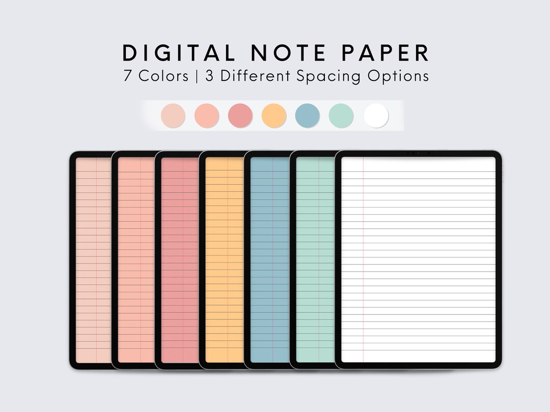 Digital Notebook Paper Digital Paper Pack Lined Paper for Digital Note