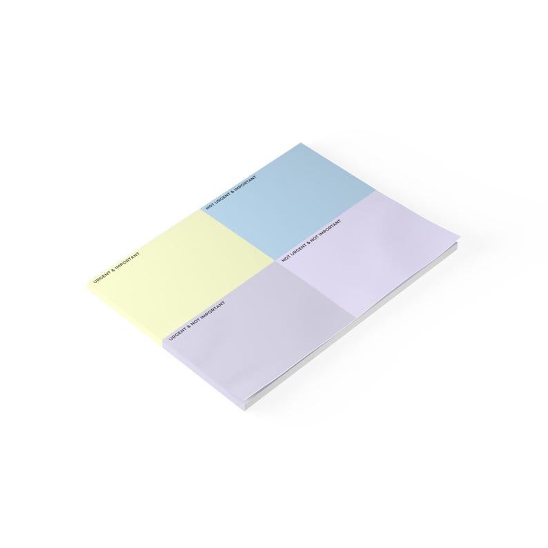Eisenhower Matrix Notepad Task Prioritization Sticky Note Pad 8