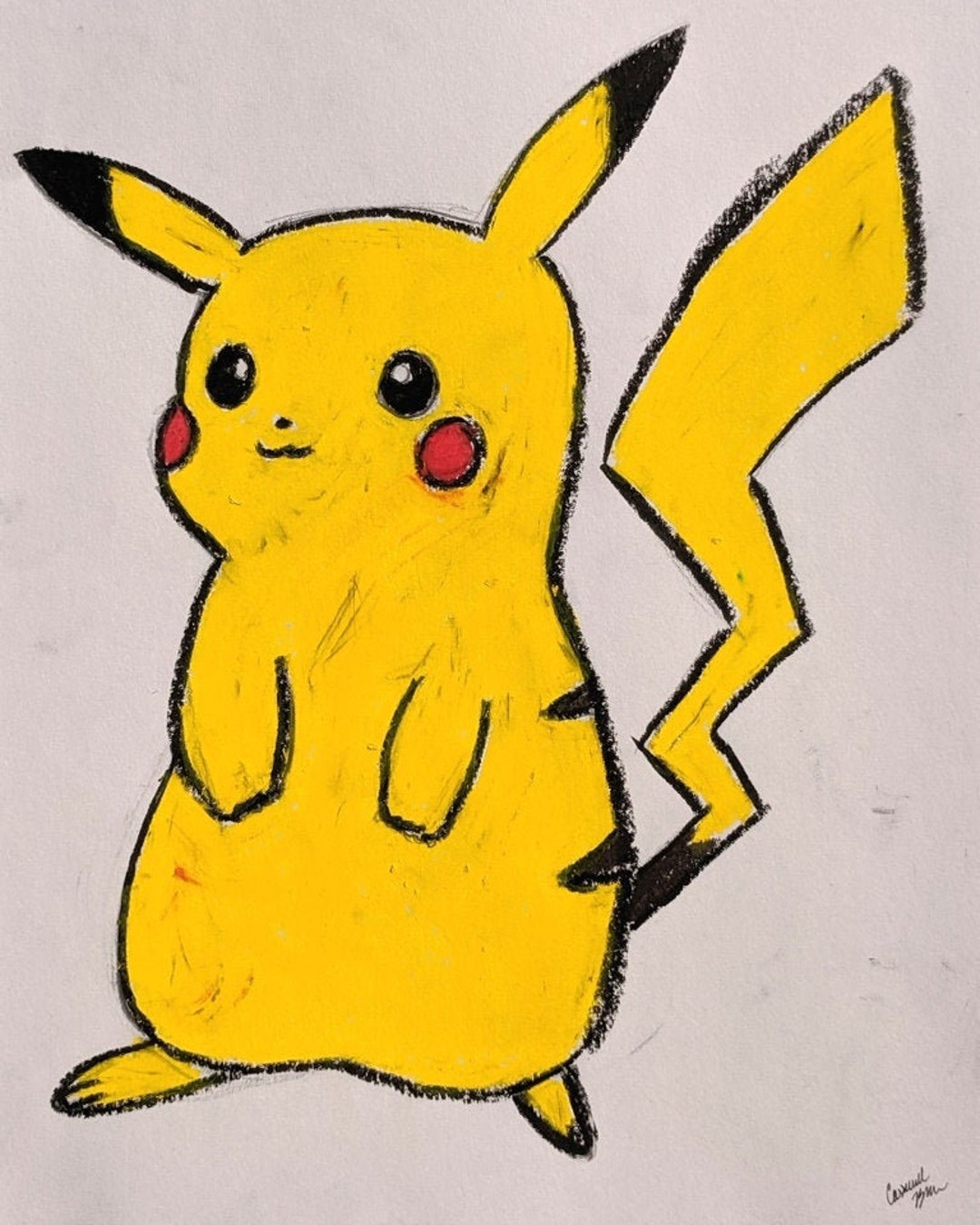 How To Draw Cute Pikachu With Color Pencil Pokemon Easy Step By Step ...