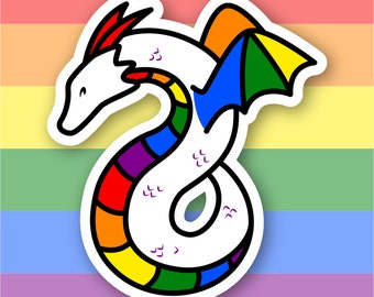 LGBTQ+ Pride Dragon Sticker