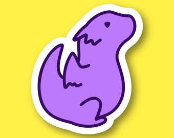 Purple Baby Dragon Sticker