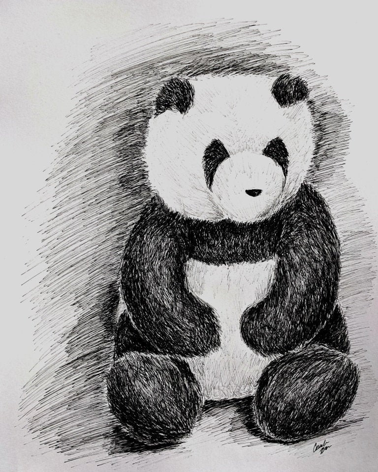 stuffed animal out of drawing